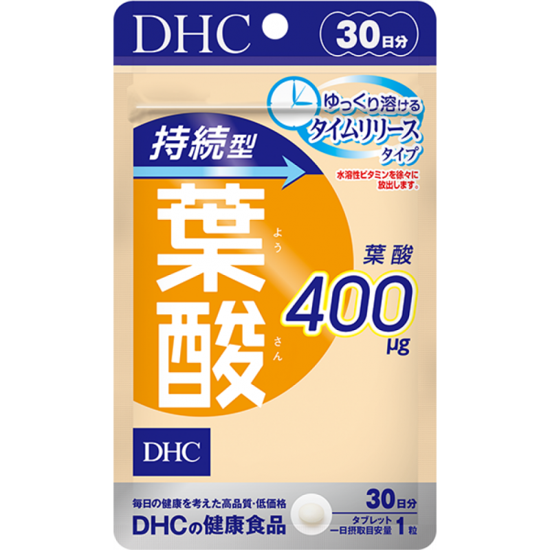 Фолиевая кислота 400ug DHC, на 30 дней