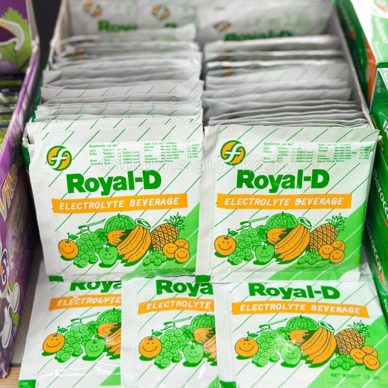 Электролитный напиток "Royal-D" с цитрусовым вкусом Таиланд, 25 г