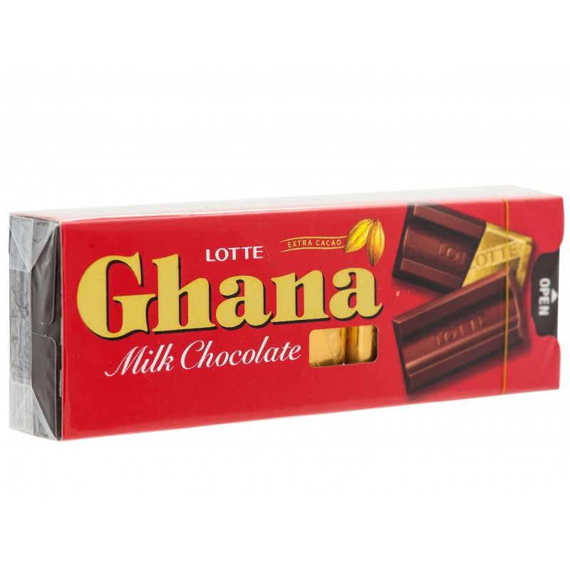 Шоколад Ghana молочный 10 шт, 40 г