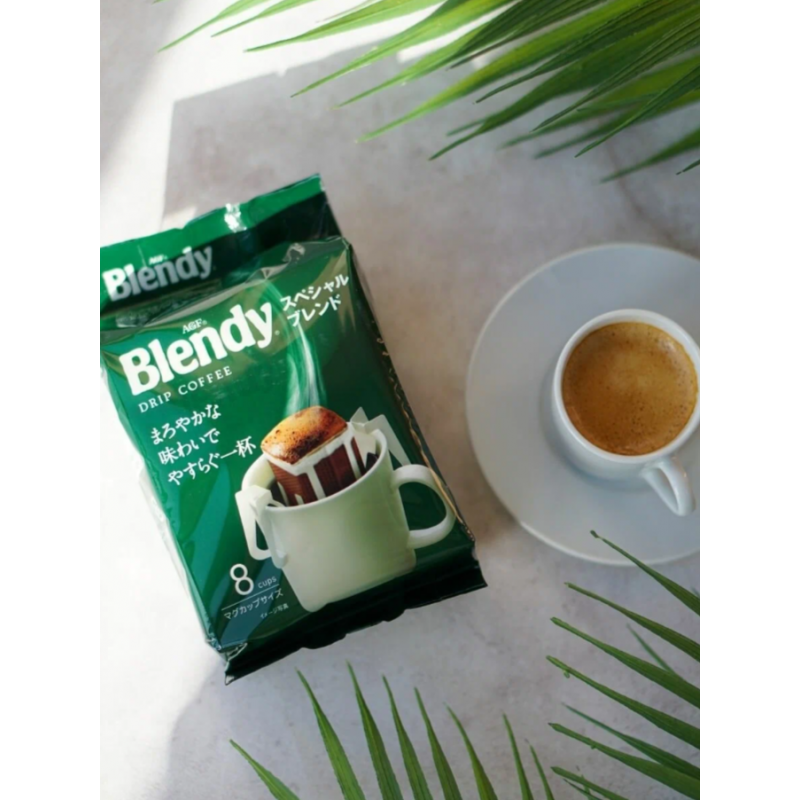 Кофе натуральный молотый в дрип пакете Blendy Mild Blend AGF, Япония, 8 шт