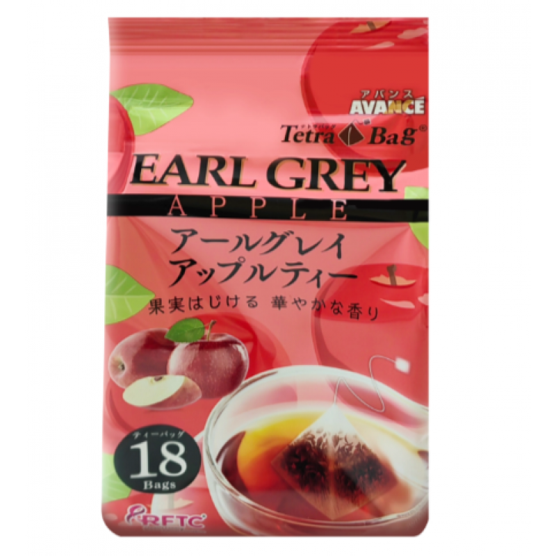 Чай черный бергамот Earl Grey "Спелое яблоко" Avance Япония, 18 пак.