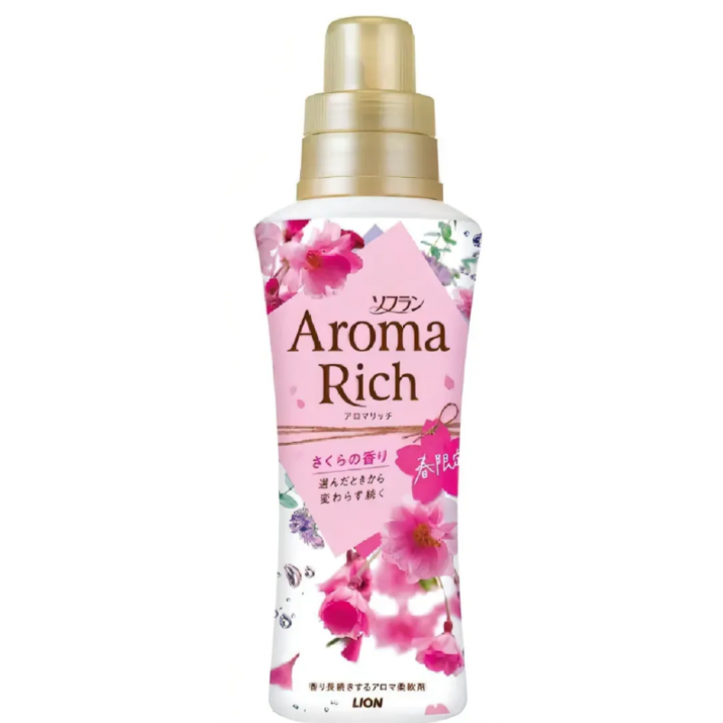 Кондиционер для белья "Сакура" с натуральными маслами Aroma Rich Sakura, 400 мл