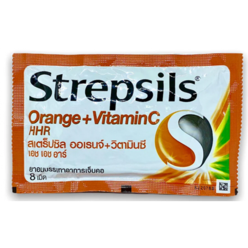 Тайские леденцы Strepsils от кашля и болей в горле, 8 шт