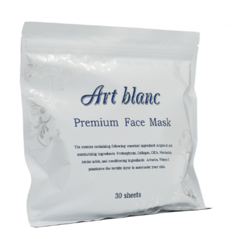 Маска премиум увлажняющая с арбутином и витамином С Art blanc "SUHADA" StayFree Япония, 30 шт