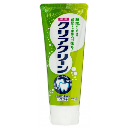 Лечебная зубная паста с микрогранулами Натуральная мята"Clear Clean Natural Mintha" KAO, 120 г