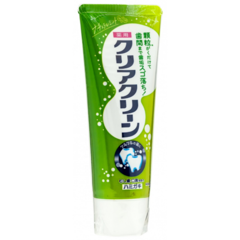 Лечебная зубная паста с микрогранулами Натуральная мята"Clear Clean Natural Mintha" KAO, 120 г