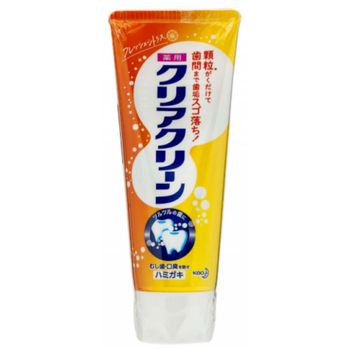 Лечебная зубная паста с микрогранулами Освежающий цитрус "Clear Clean Fresh Citrus" KAO, 120 г