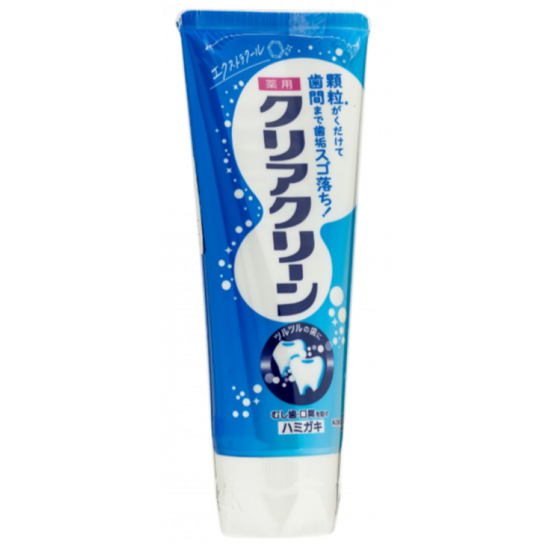 Лечебная зубная паста с микрогранулами Экстра мята "Clear Clean Extra Cool" KAO, 120 г