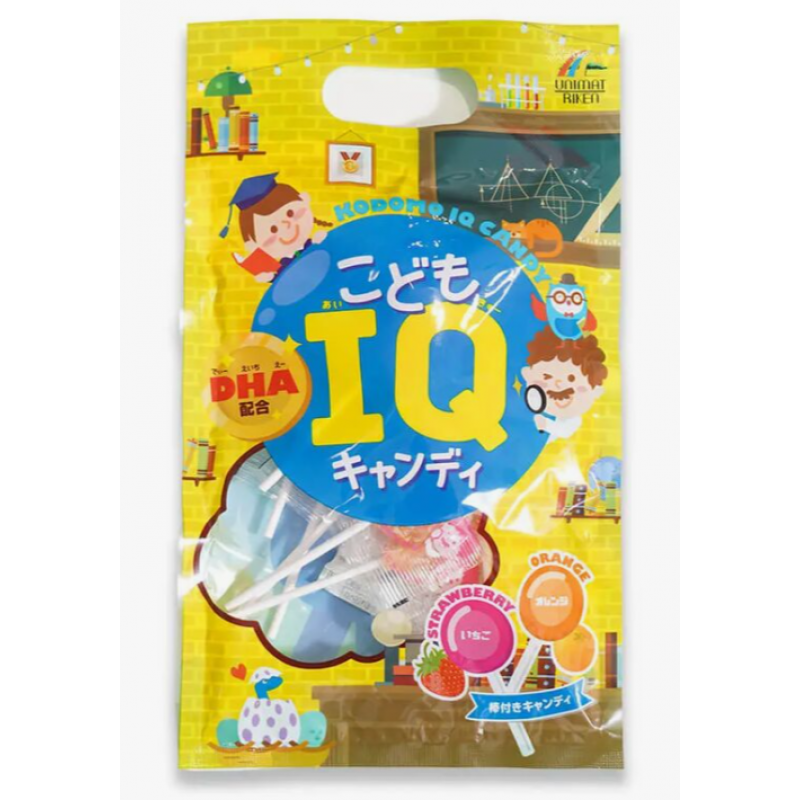 Детские леденцы с Омега-3 для мозговой активности IQ DHA Unimat Riken, 10 шт