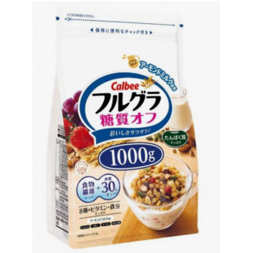 Гранола с пониженным содержанием углеводов Calbee FRUIT GRANOLA LOW SUGAR, 1kg