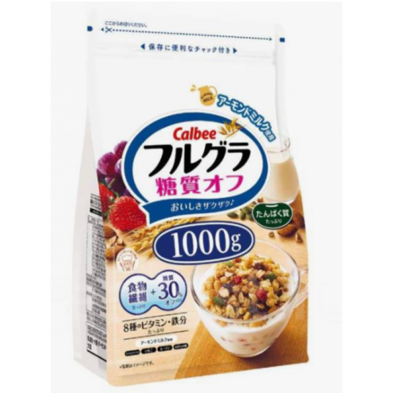 Гранола с пониженным содержанием углеводов Calbee FRUIT GRANOLA LOW SUGAR, 1kg