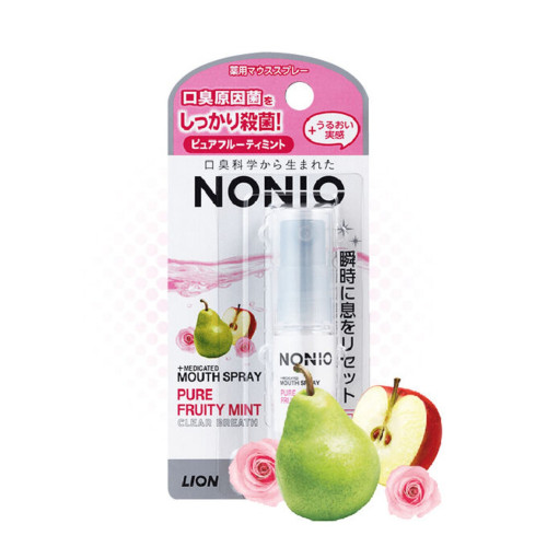 Спрей для свежего дыхания и предотвращения неприятного запаха изо рта, аромат фруктов и мяты Nonio, 5 мл