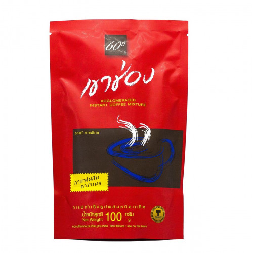 Кофе растворимый гранулированный с карамелью Khao Shong Формула 2, Таиланд, 100 г