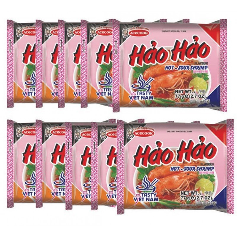 Лапша быстрого приготовления со вкусом острой креветки HAO HAO, Вьетнам