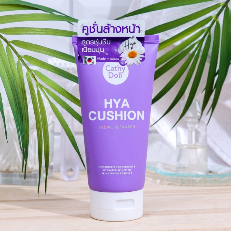 Очищающая пенка для лица с гиалуроновой кислотой HYA CUSHION Facial Cleanser, Cathy Doll, 120 мл.