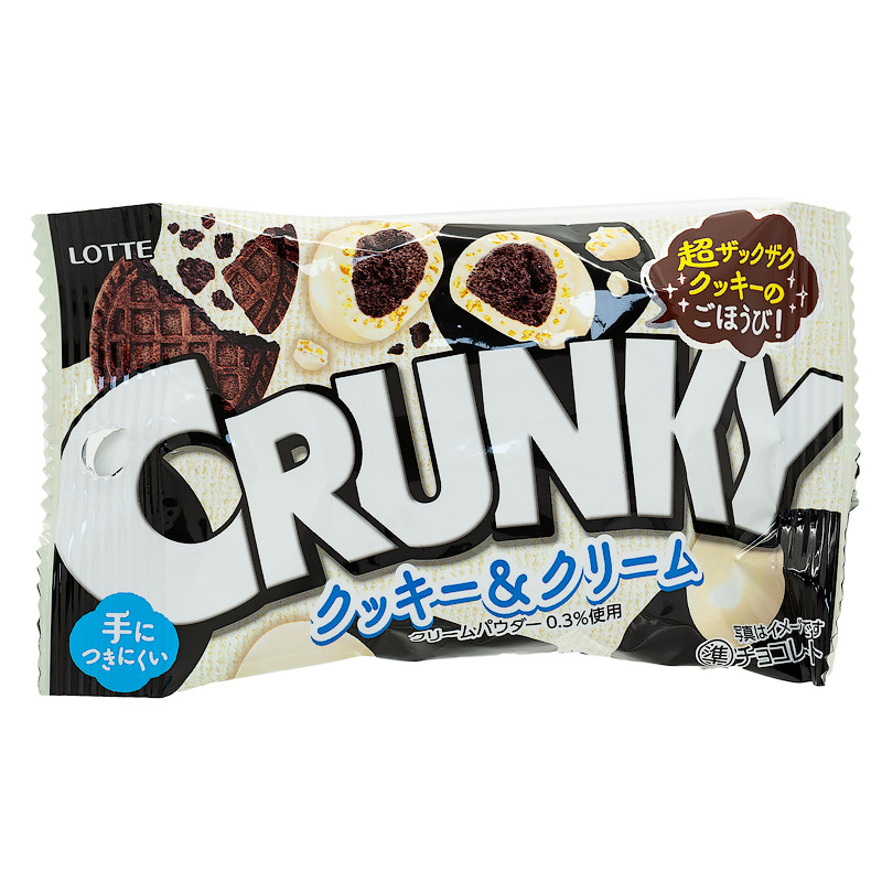 Шоколадное драже Crunky "Печенье и сливки" LOTTE, 32 г