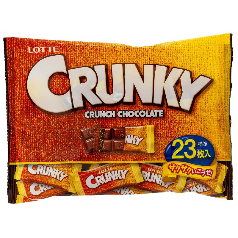 Шоколад Crunky хрустящий семейная пачка, 81 г