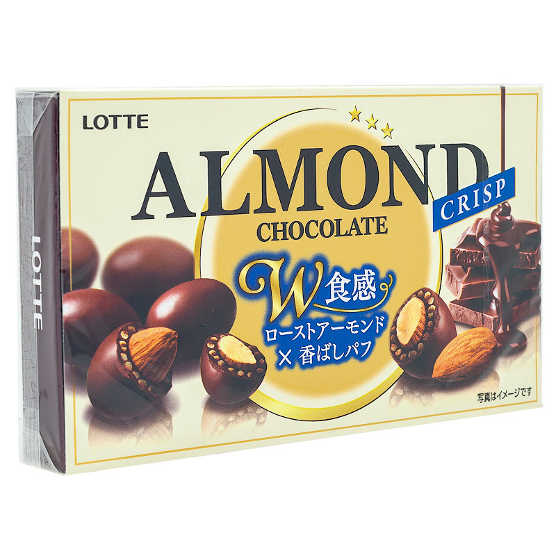 Миндаль в хрустящем шоколаде LOTTE, 80 г