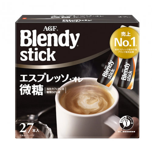 Кофе Экспрессо 3 в 1 (с молоком и пониженным содержанием сахара) Blendy Stick, 27 стик.