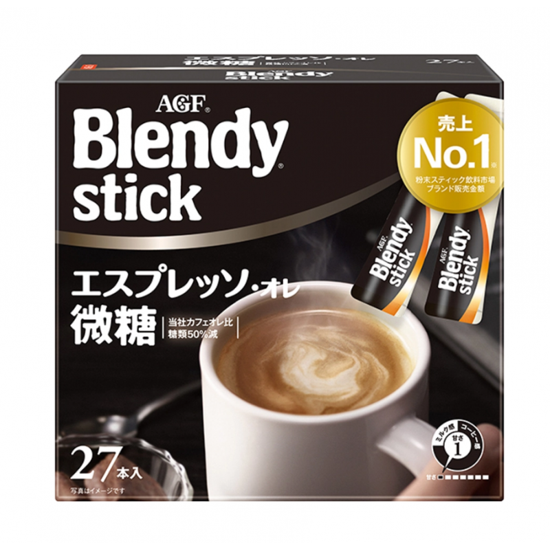 Кофе Экспрессо 3 в 1 (с молоком и пониженным содержанием сахара) Blendy Stick, 27 стик.