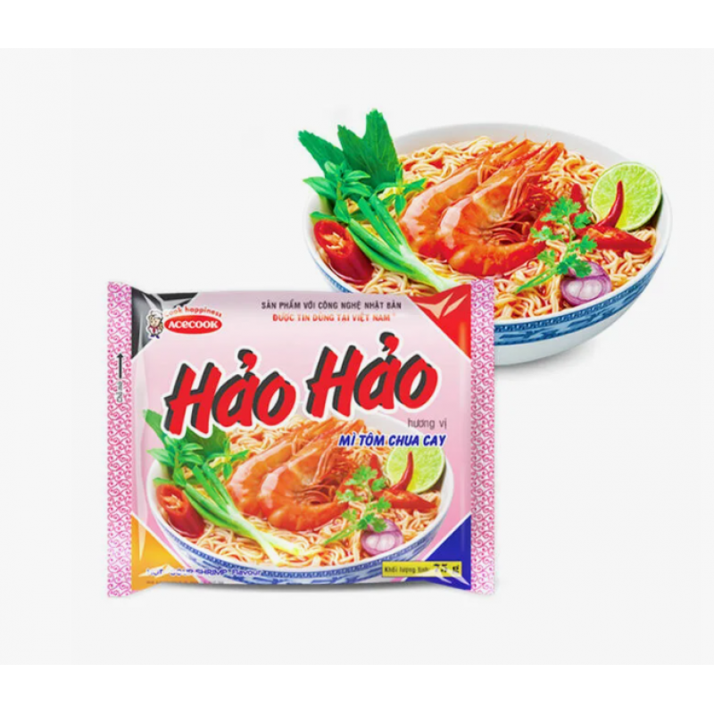 Лапша быстрого приготовления со вкусом острой креветки HAO HAO, Вьетнам