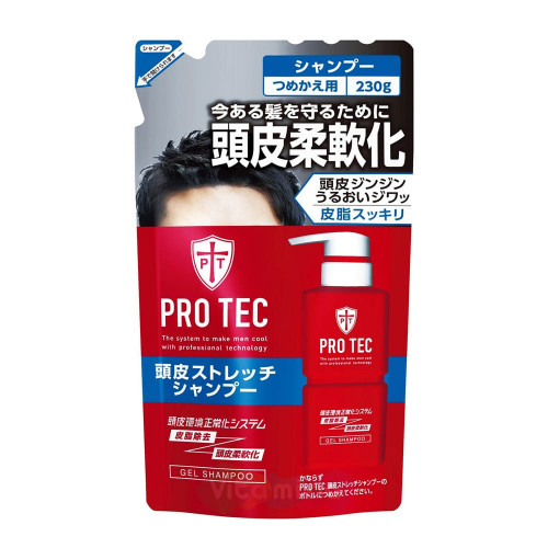 Мужской увлажняющий шампунь-гель от перхоти "Pro Tec" с легким охлаждающим эффектом, Lion, 230 гр.