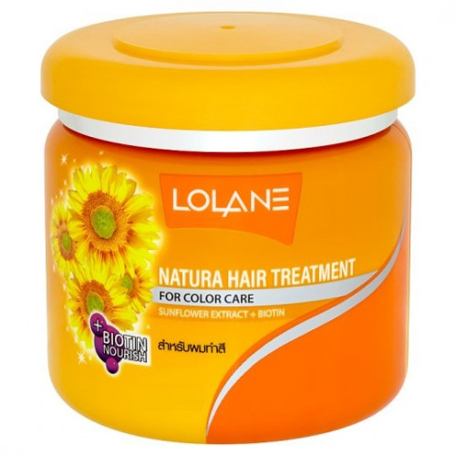 Маска для окрашенных волос с экстрактом подсолнечника и биотином Lolane, 250 г