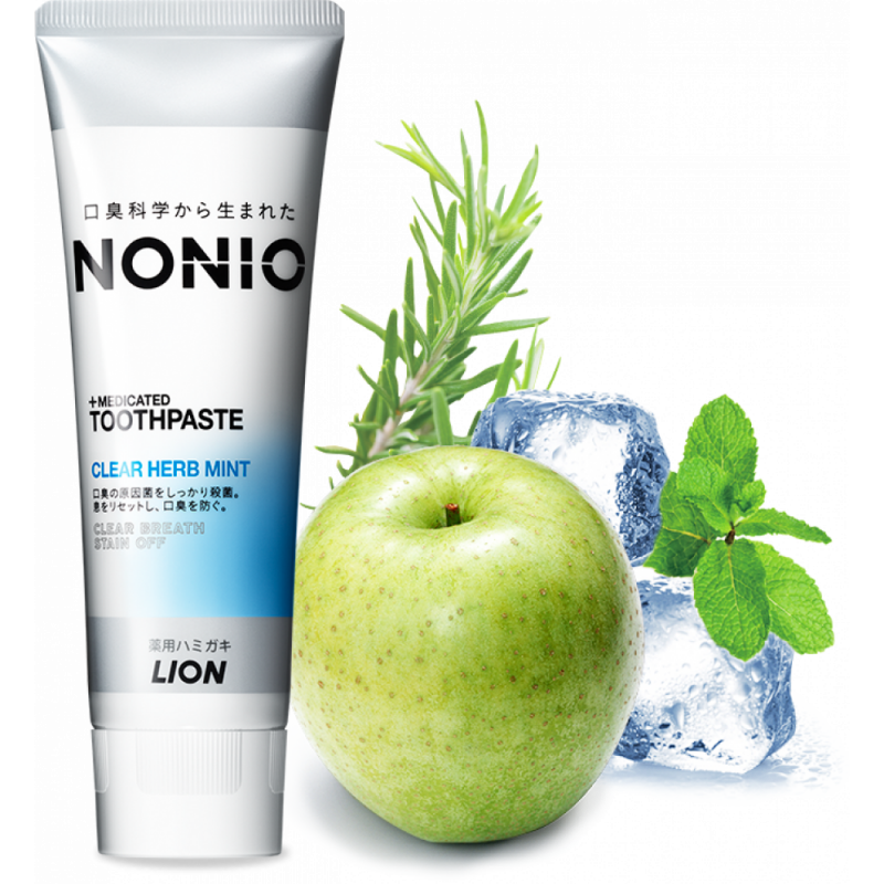 Профилактическая зубная паста "Аромат трав и мяты" Nonio Lion, Япония, 130 г
