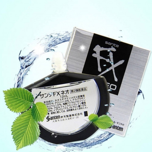 Японские витаминизированные капли для глаз Sante FX neo, 12 мл.