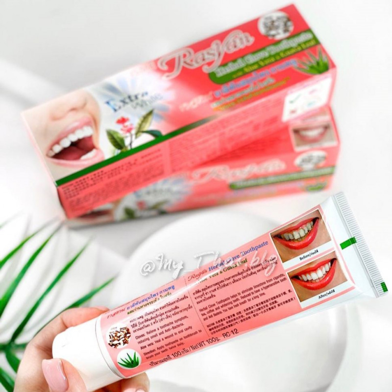 Знаменитая отбеливающая тайская зубная паста с гвоздикой Isme Herbal Clove Toothpaste Rasyan, 100 гр.