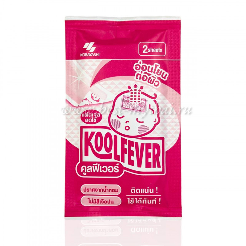 Жаропонижающий пластырь для детей 0-3 лет KoolFever (1 уп-2 шт), Япония