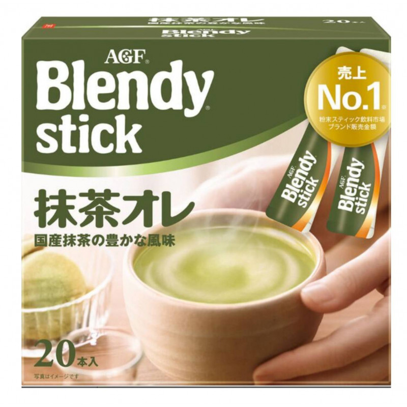 Зеленый чай матча 3 в 1 с молоком и сахаром Blendy Stick, 20 стик