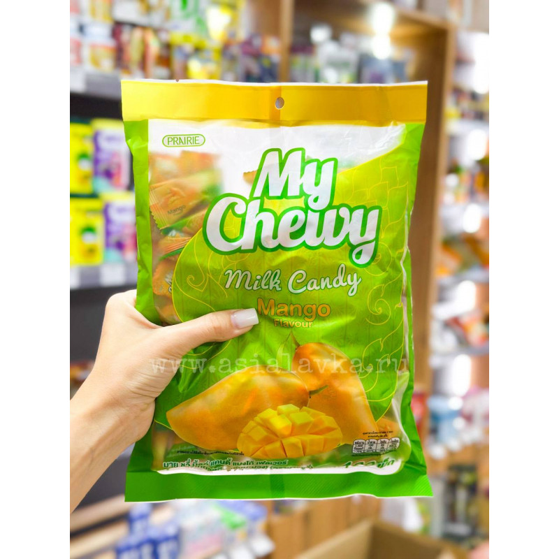 Тайские молочные жевательные конфеты "Манго + сливки" My Chewy, 360 г