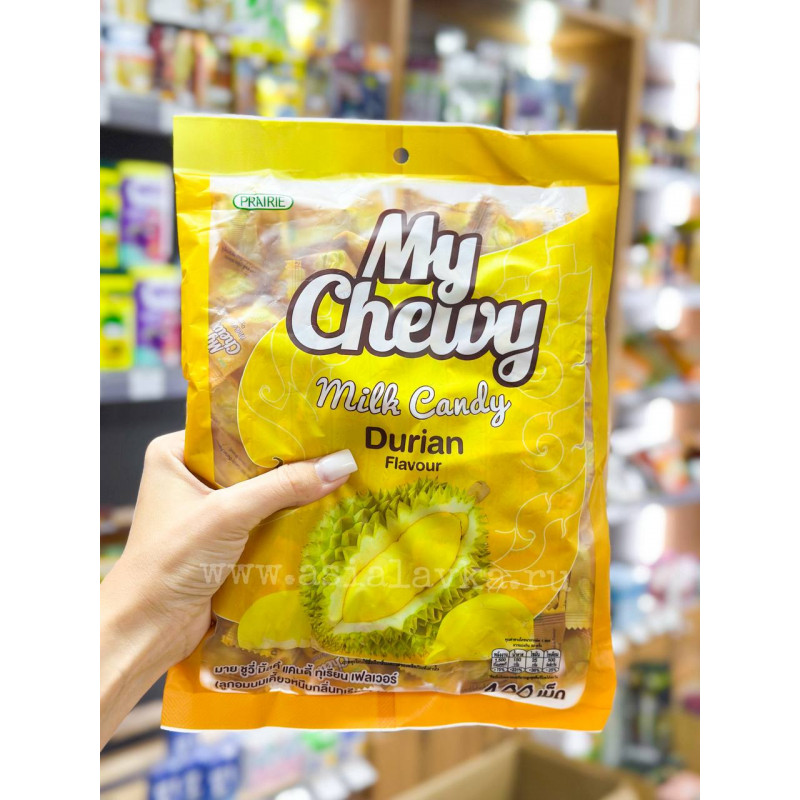 Тайские молочные жевательные конфеты "Дуриан + сливки" My Chewy, 360 г