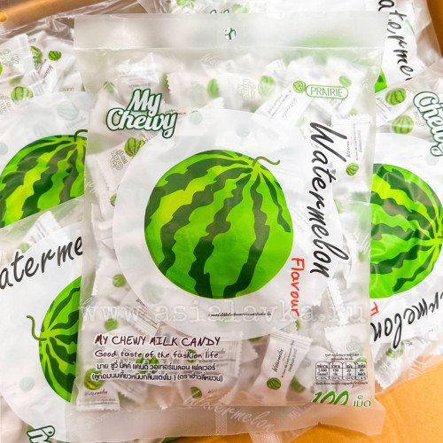 Тайские молочные жевательные конфеты "Арбуз + сливки" My Chewy, 360 г