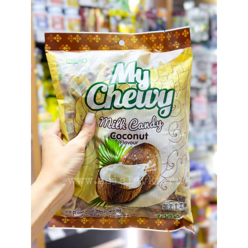 Тайские молочные жевательные конфеты "Кокос + сливки" My Chewy, 360 г