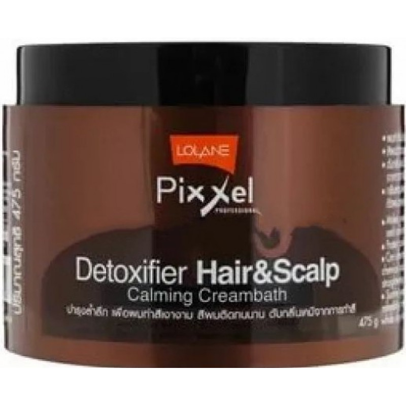 Успокаивающая детокс-маска для окрашенных волос Lolane Pixxel Detoxifier Hair & Scalp, 475 мл.