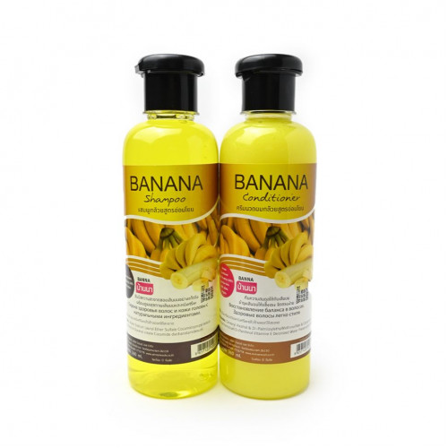 Набор для волос, шампунь + кондиционер "Банан", Banna 360 мл + 360 мл.