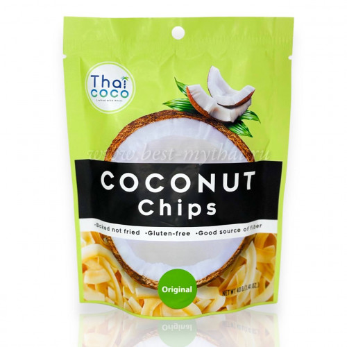 Чипсы кокосовые Thai Coco Оригинал, 40 гр.